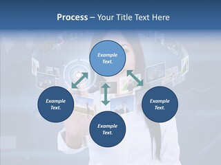 Connection Pushing Map PowerPoint Template