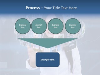 Connection Pushing Map PowerPoint Template