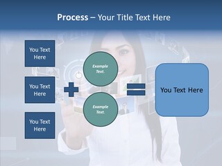 Connection Pushing Map PowerPoint Template
