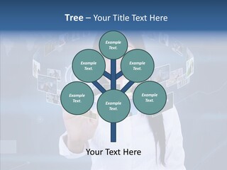 Connection Pushing Map PowerPoint Template