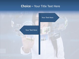 Connection Pushing Map PowerPoint Template