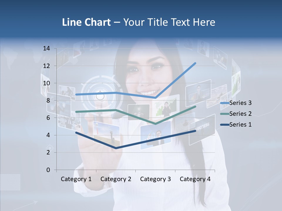 Connection Pushing Map PowerPoint Template