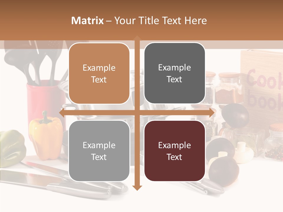 Isolated Spoon Culinary PowerPoint Template