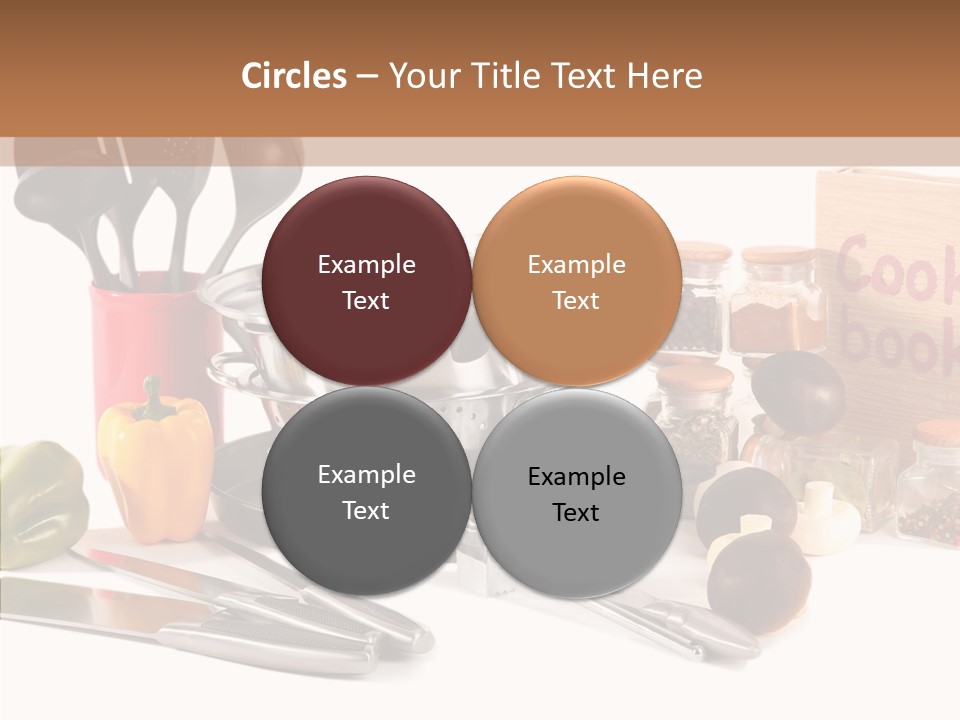 Isolated Spoon Culinary PowerPoint Template