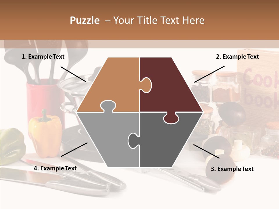 Isolated Spoon Culinary PowerPoint Template