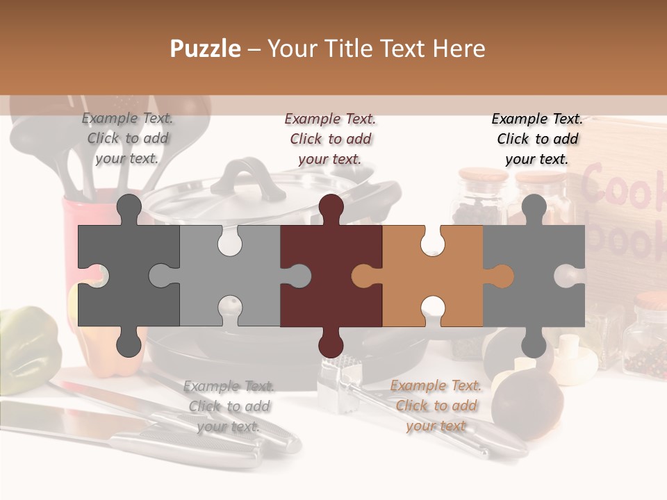 Isolated Spoon Culinary PowerPoint Template