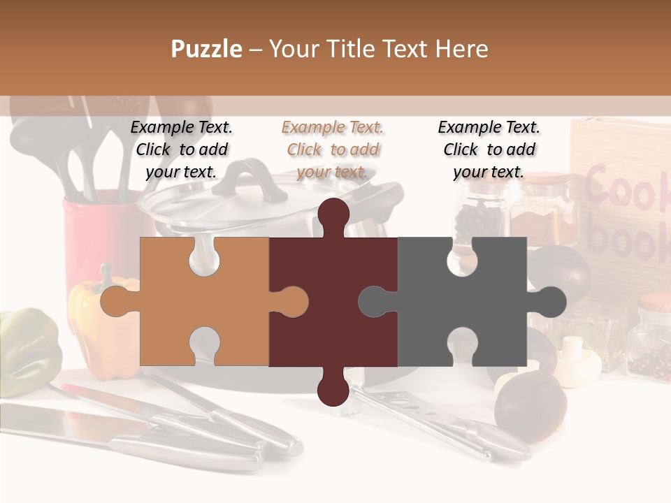 Isolated Spoon Culinary PowerPoint Template