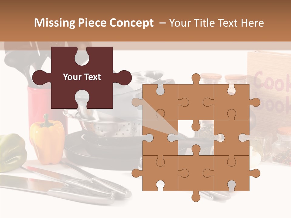 Isolated Spoon Culinary PowerPoint Template