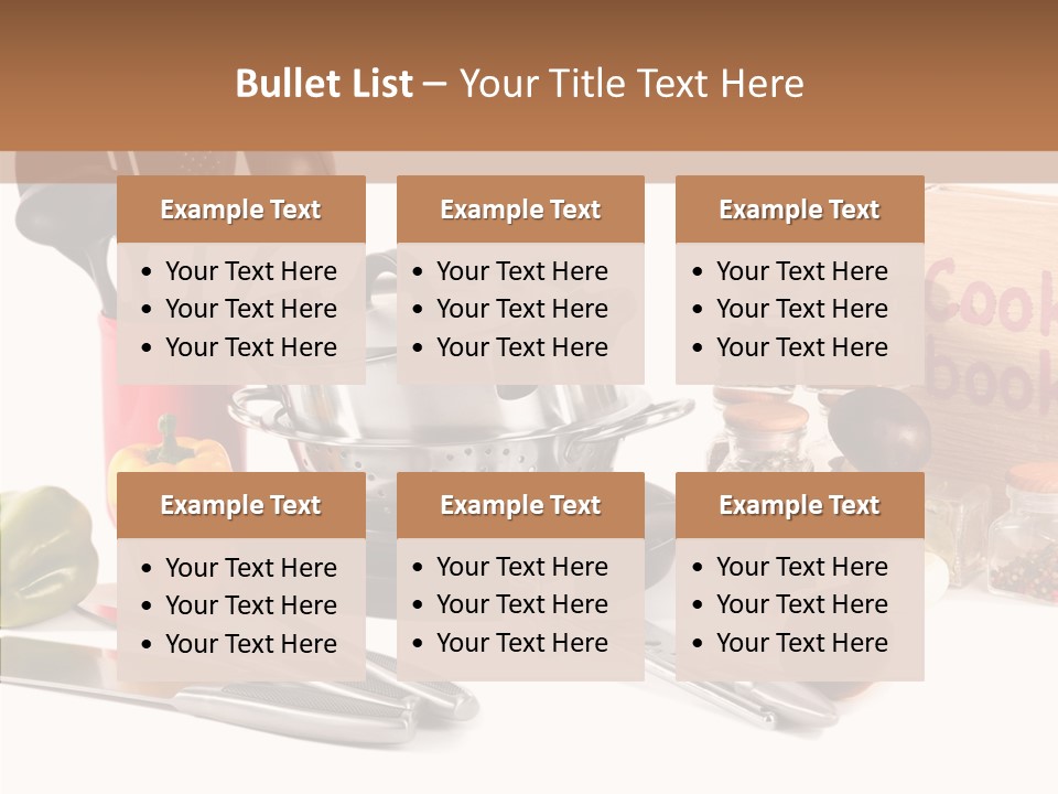 Isolated Spoon Culinary PowerPoint Template
