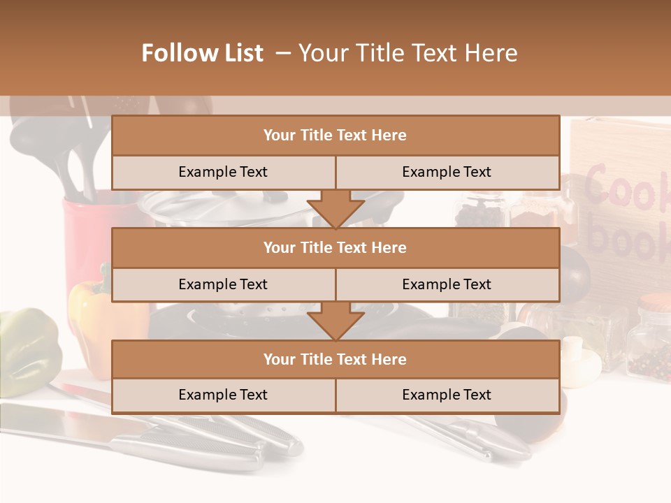 Isolated Spoon Culinary PowerPoint Template