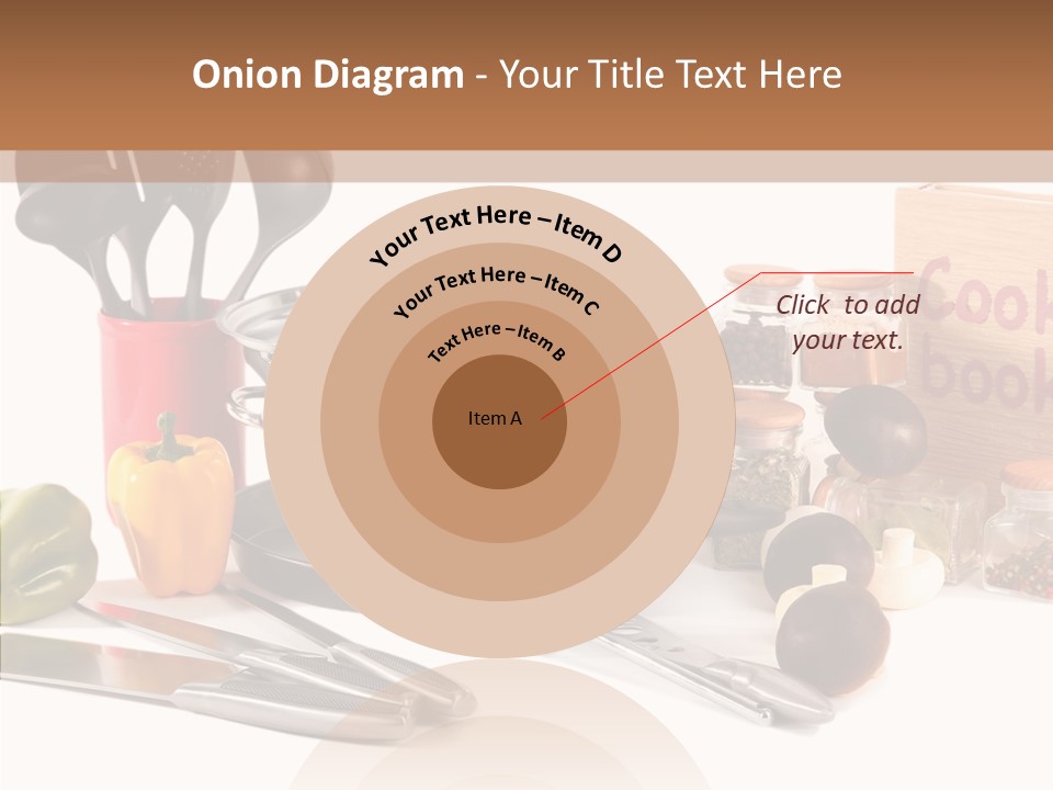 Isolated Spoon Culinary PowerPoint Template