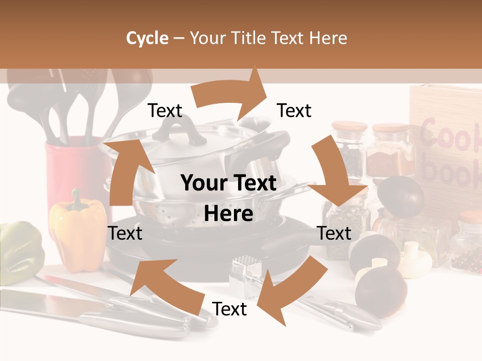 Isolated Spoon Culinary PowerPoint Template