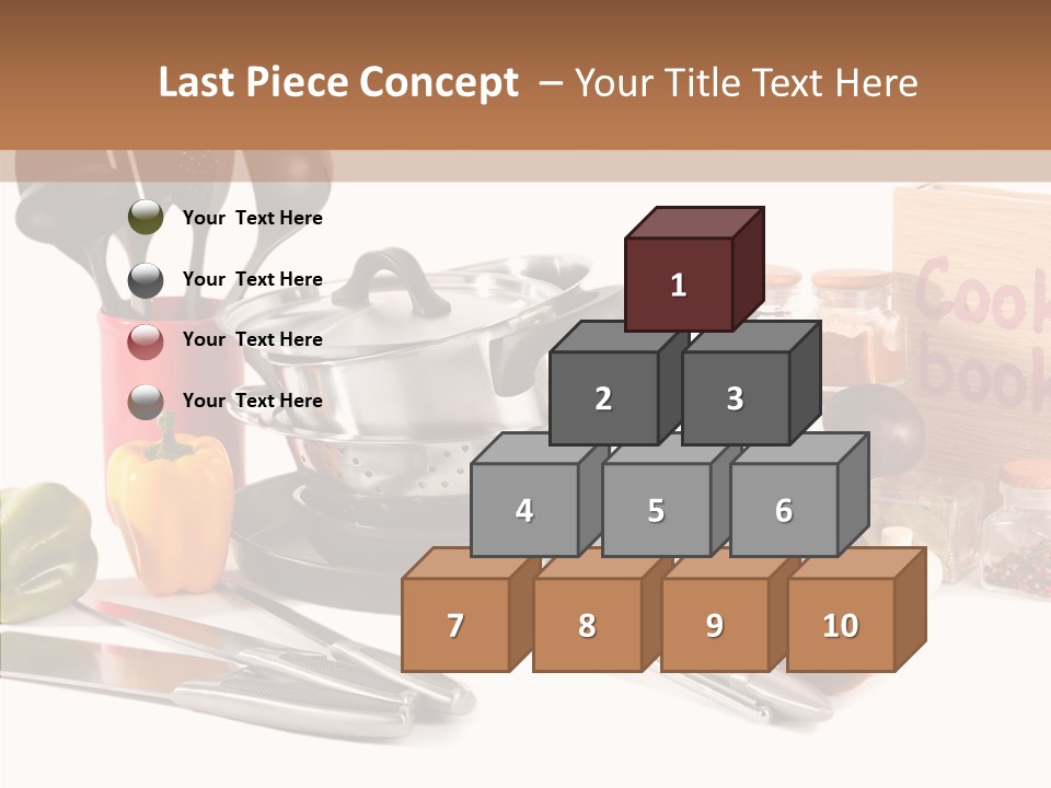 Isolated Spoon Culinary PowerPoint Template