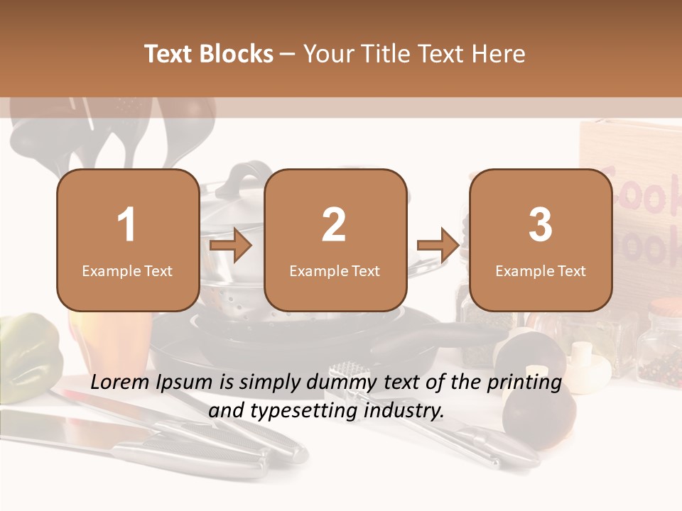 Isolated Spoon Culinary PowerPoint Template