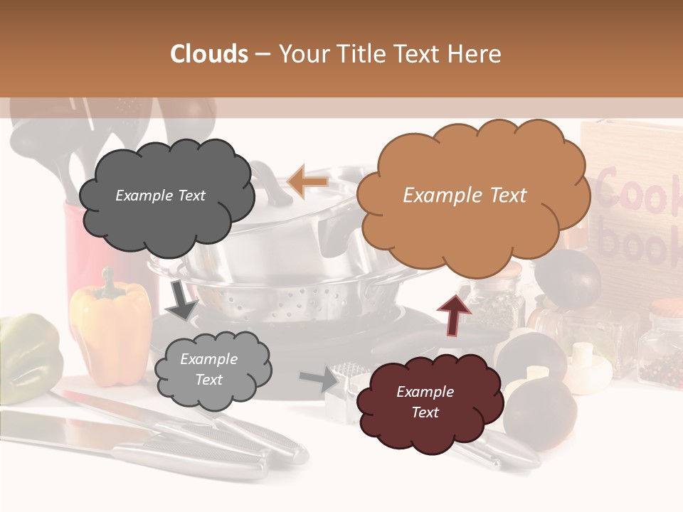 Isolated Spoon Culinary PowerPoint Template