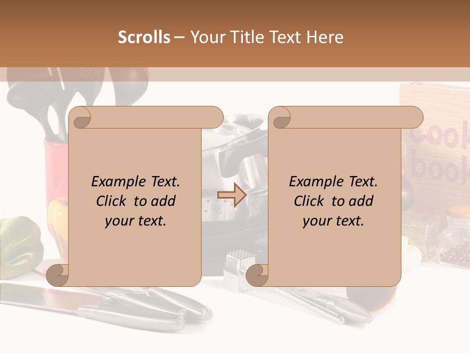 Isolated Spoon Culinary PowerPoint Template