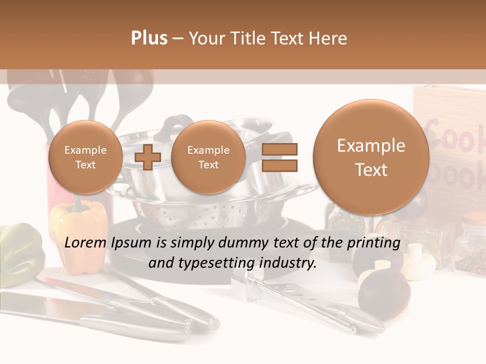 Isolated Spoon Culinary PowerPoint Template