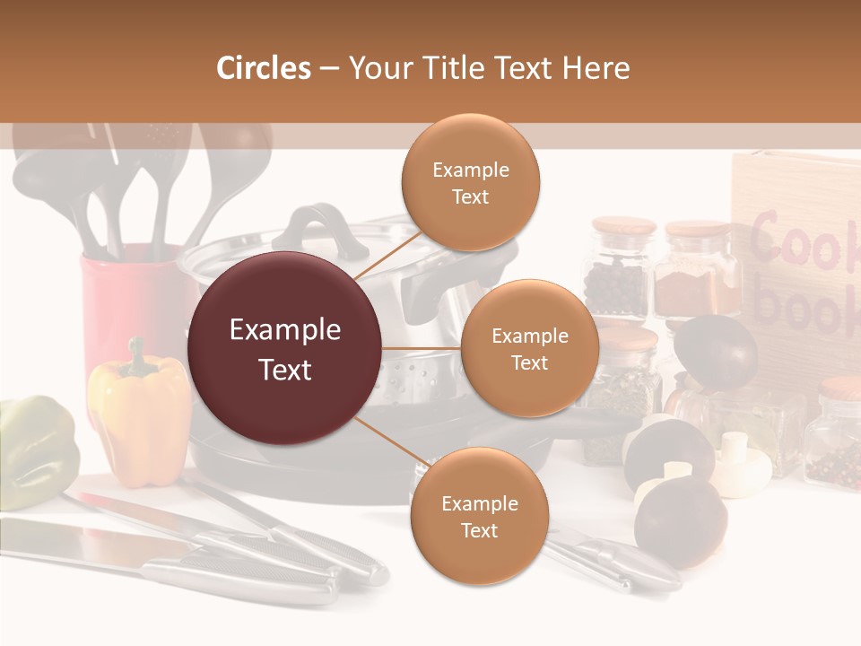 Isolated Spoon Culinary PowerPoint Template