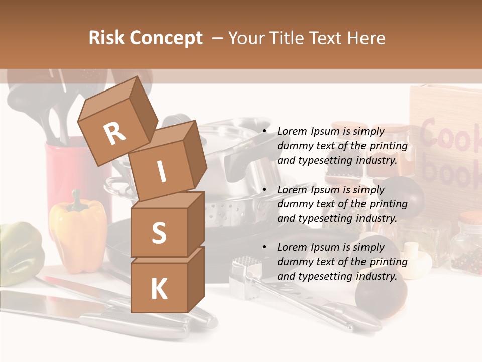 Isolated Spoon Culinary PowerPoint Template