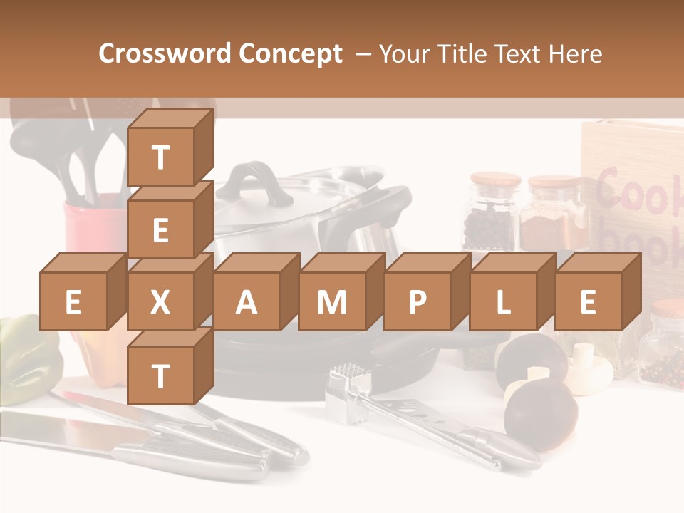 Isolated Spoon Culinary PowerPoint Template