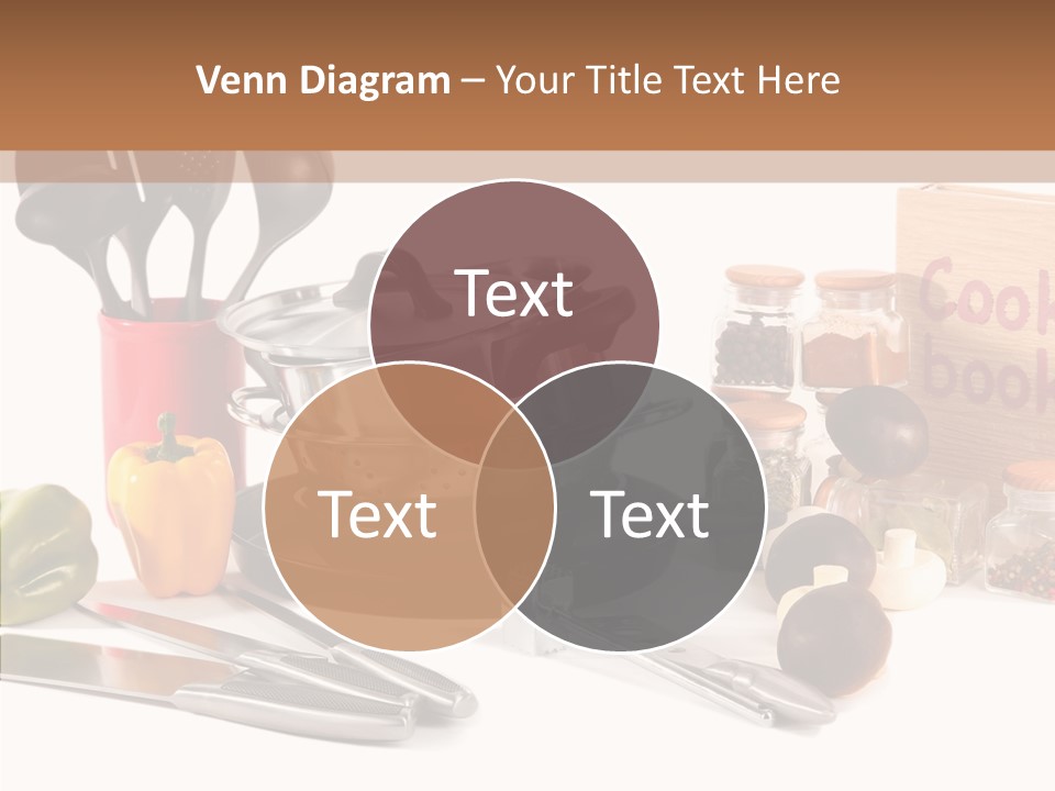 Isolated Spoon Culinary PowerPoint Template