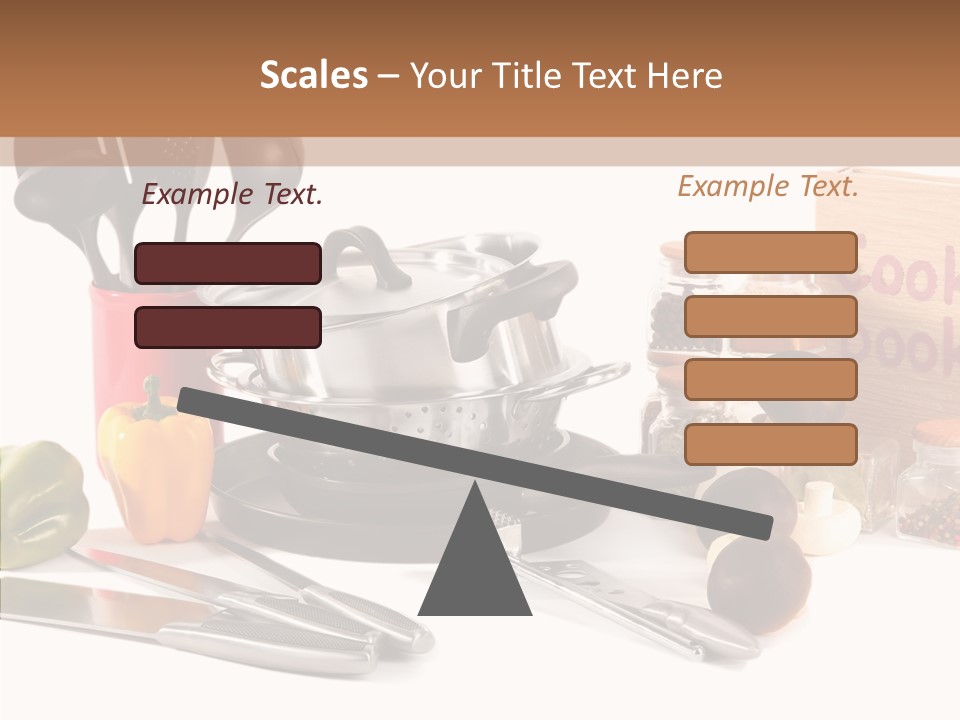 Isolated Spoon Culinary PowerPoint Template