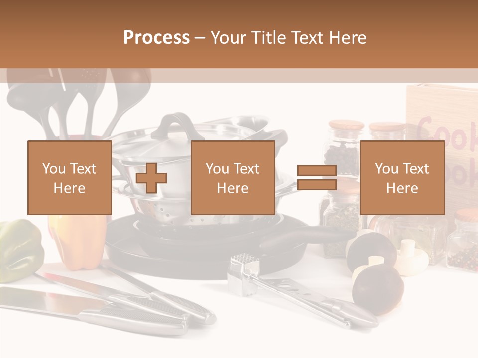 Isolated Spoon Culinary PowerPoint Template