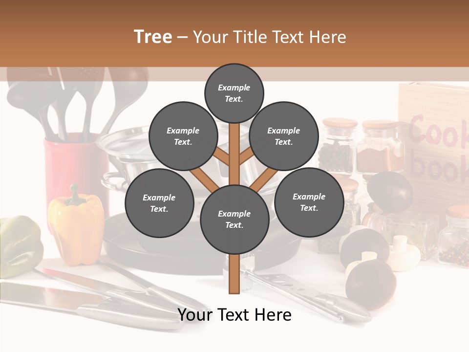 Isolated Spoon Culinary PowerPoint Template