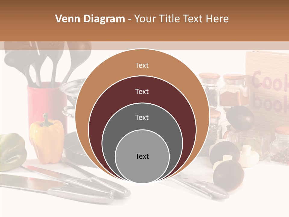 Isolated Spoon Culinary PowerPoint Template