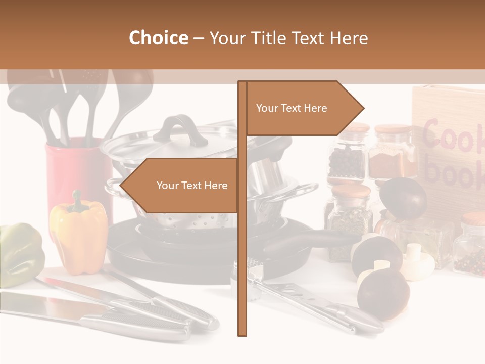 Isolated Spoon Culinary PowerPoint Template