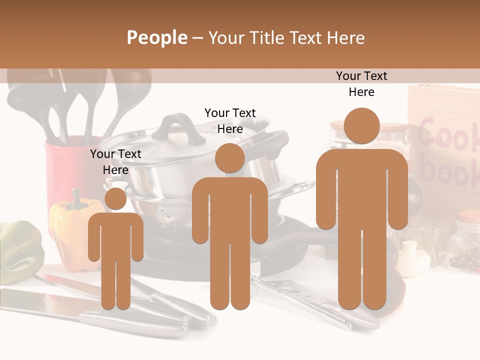 Isolated Spoon Culinary PowerPoint Template