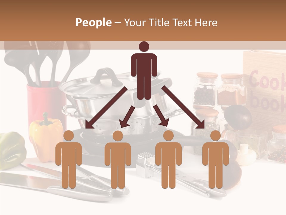 Isolated Spoon Culinary PowerPoint Template