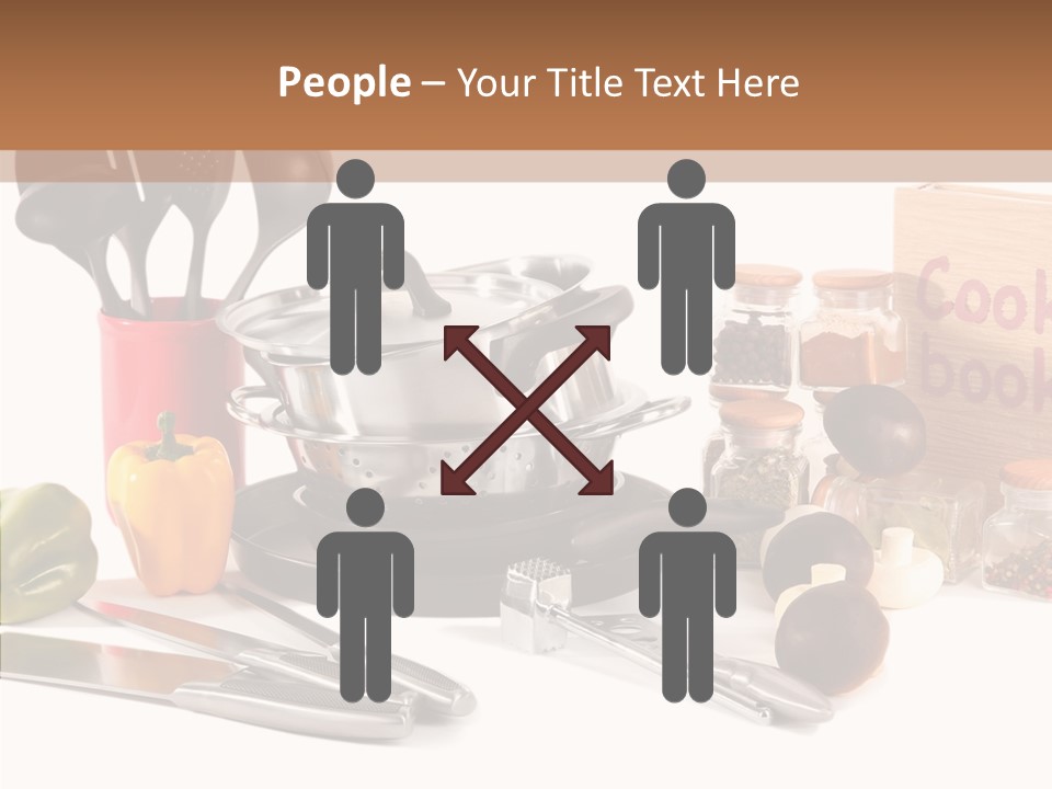 Isolated Spoon Culinary PowerPoint Template