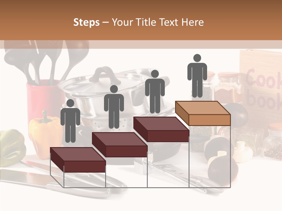 Isolated Spoon Culinary PowerPoint Template