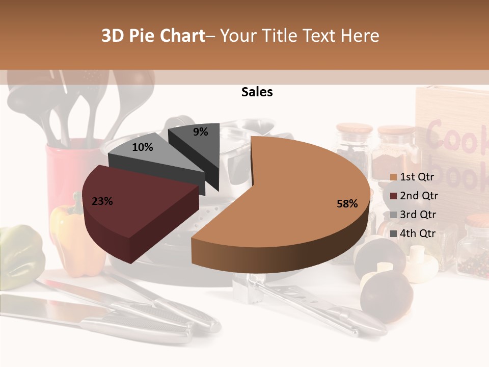 Isolated Spoon Culinary PowerPoint Template