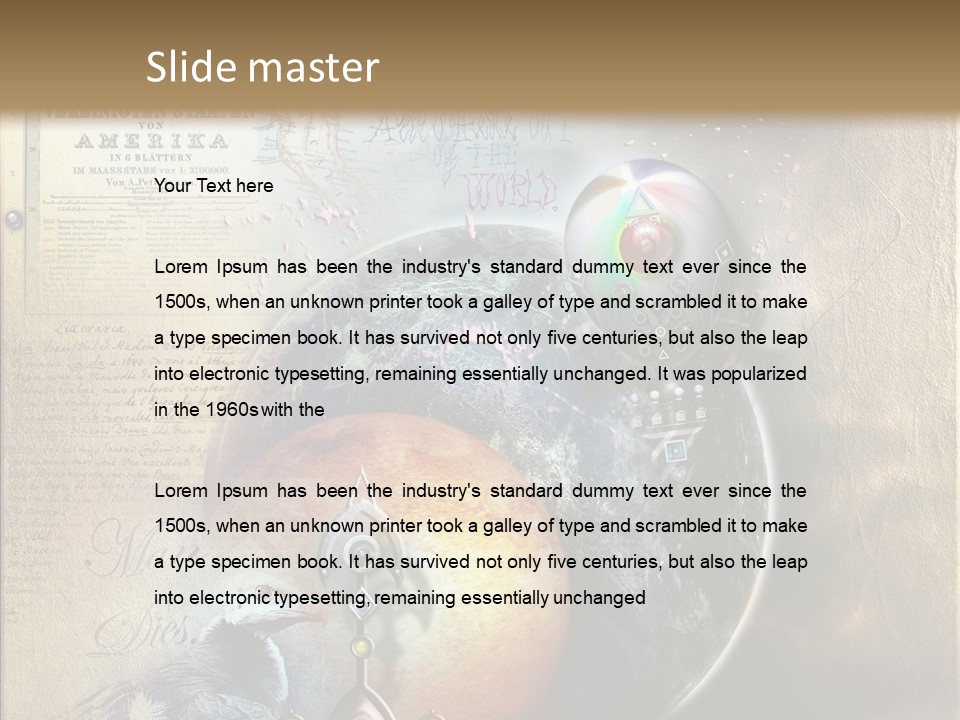 Mysterious Abstract Dream PowerPoint Template