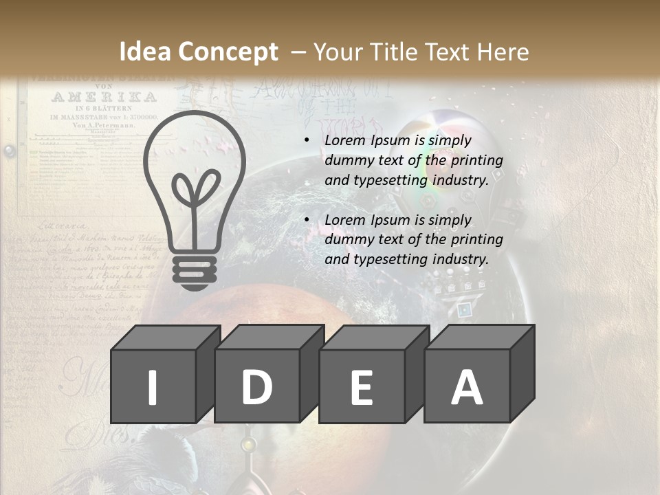 Mysterious Abstract Dream PowerPoint Template