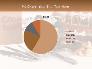 Isolated Spoon Cookbook PowerPoint Template