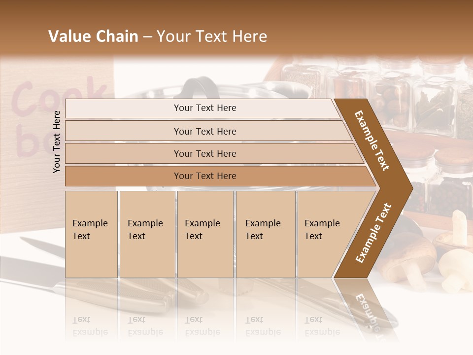 Isolated Spoon Cookbook PowerPoint Template