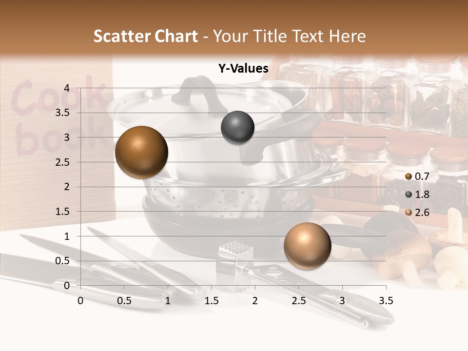 Isolated Spoon Cookbook PowerPoint Template