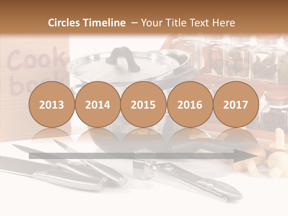 Isolated Spoon Cookbook PowerPoint Template