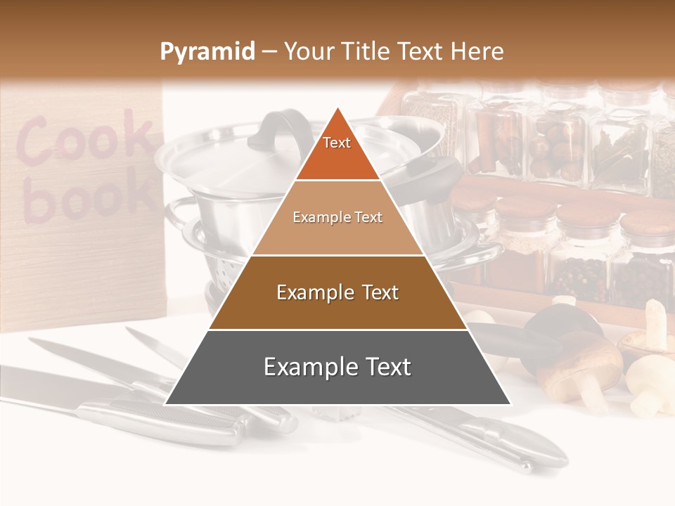 Isolated Spoon Cookbook PowerPoint Template