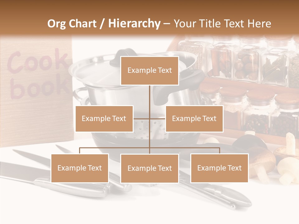 Isolated Spoon Cookbook PowerPoint Template