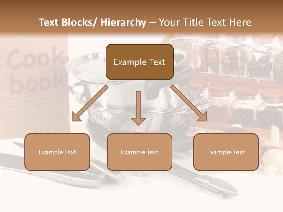 Isolated Spoon Cookbook PowerPoint Template