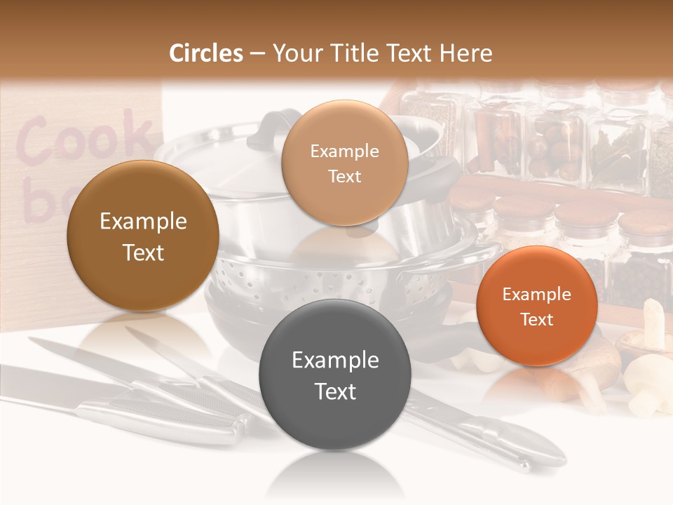 Isolated Spoon Cookbook PowerPoint Template
