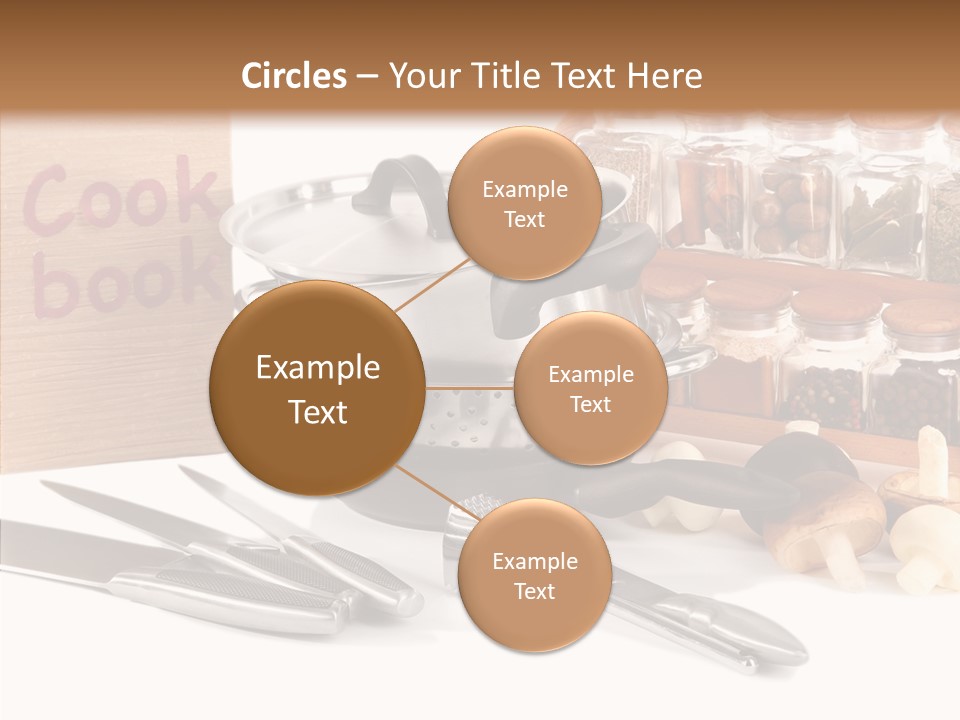 Isolated Spoon Cookbook PowerPoint Template