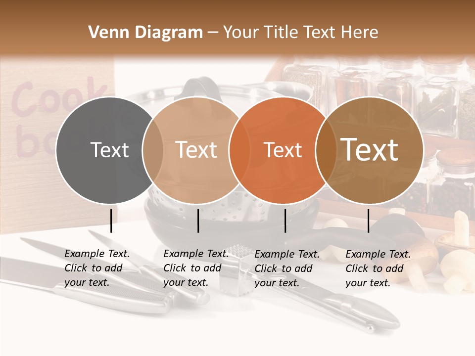Isolated Spoon Cookbook PowerPoint Template