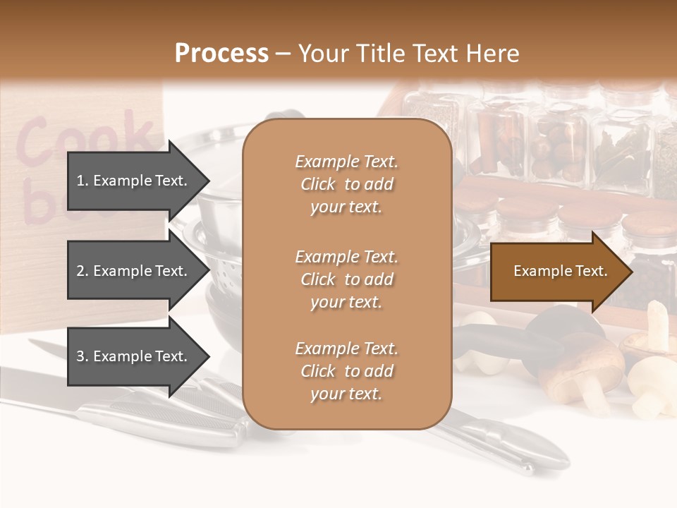 Isolated Spoon Cookbook PowerPoint Template