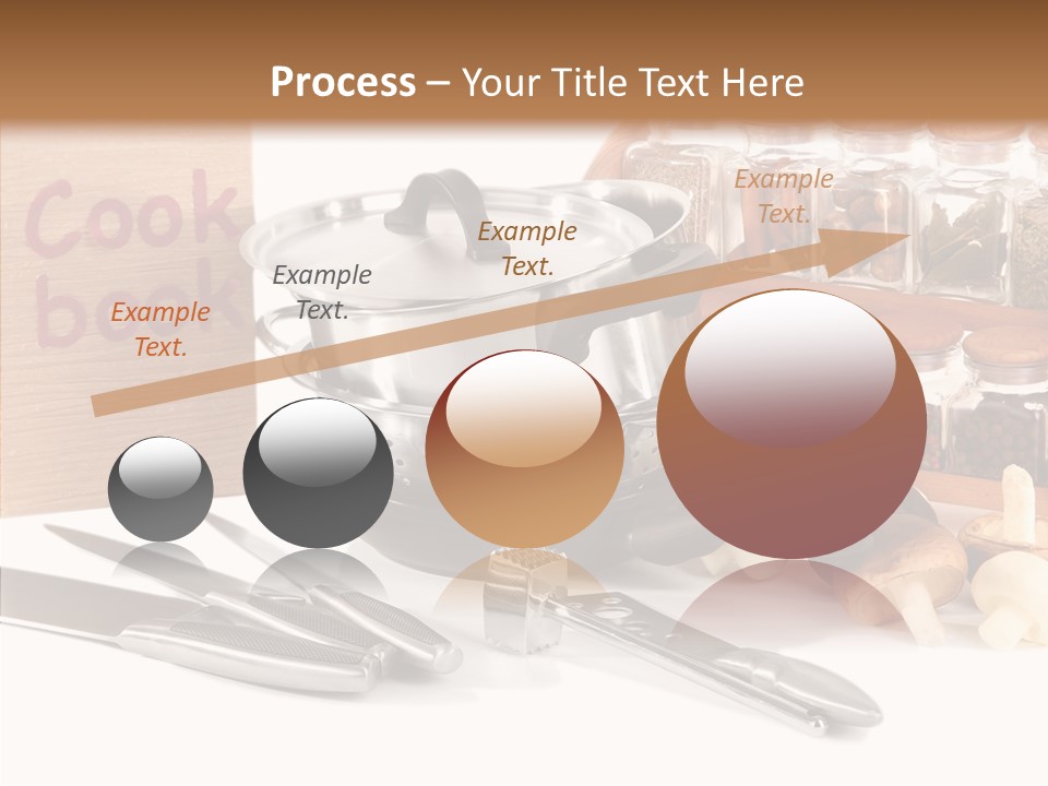 Isolated Spoon Cookbook PowerPoint Template