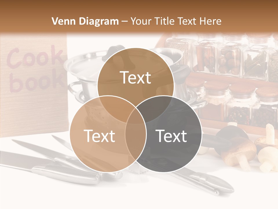 Isolated Spoon Cookbook PowerPoint Template